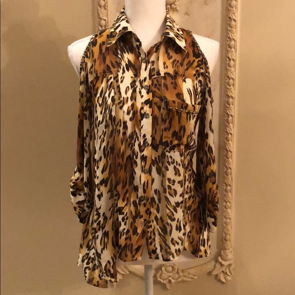 Leopard print blouse